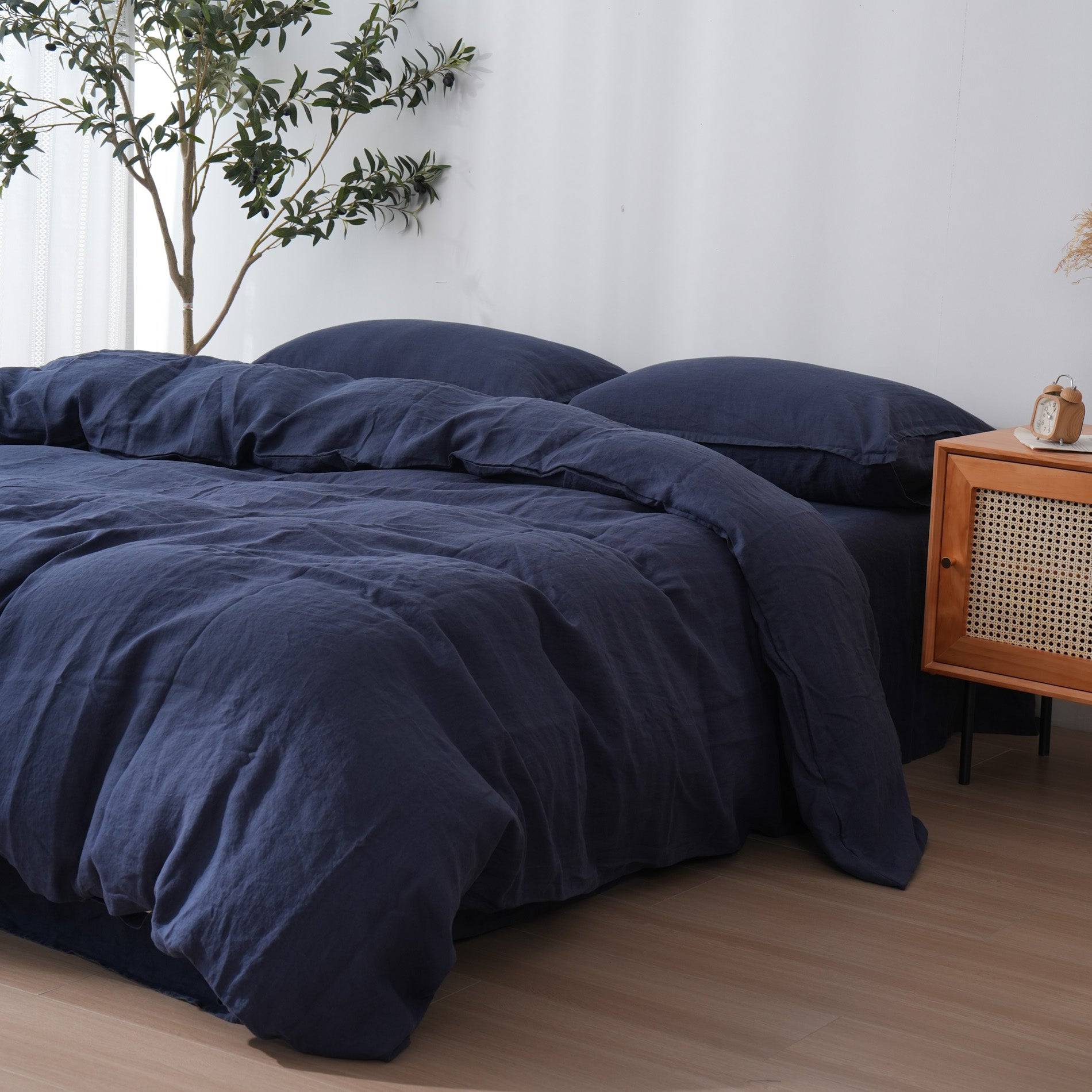 Linen Duvet Cover + Pillowcases - Ocean