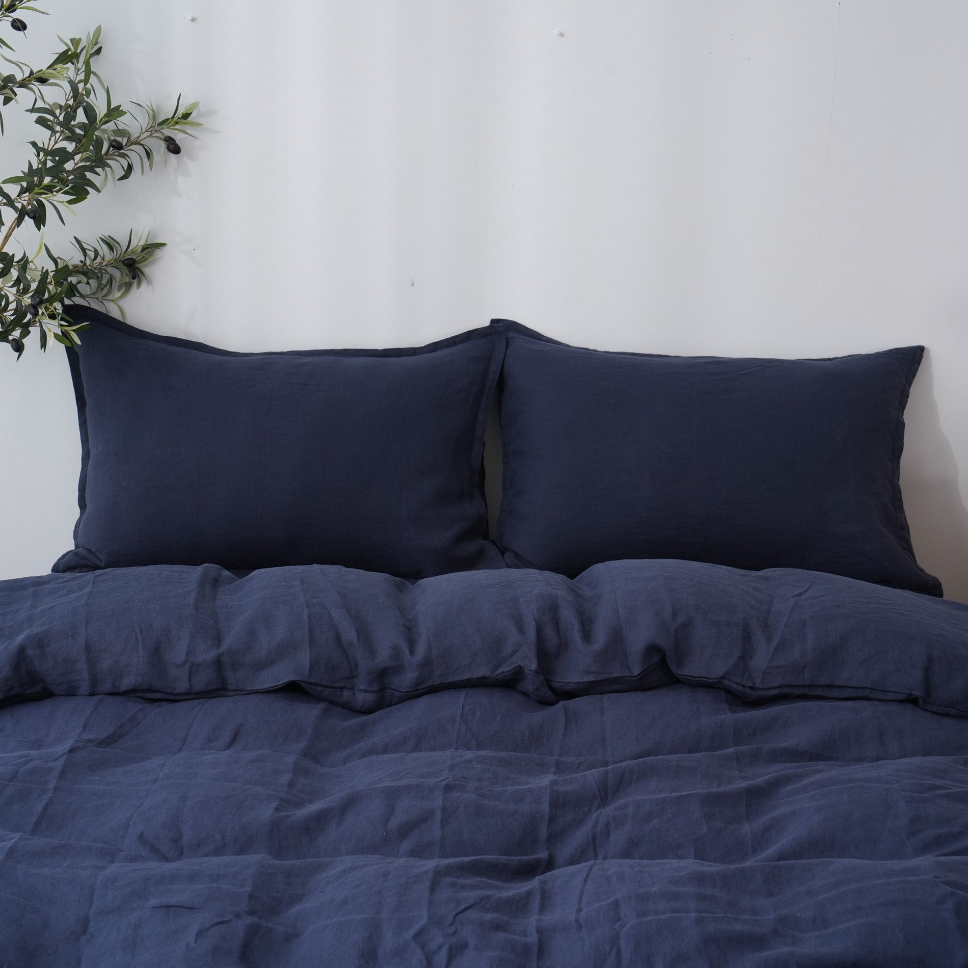 Linen Duvet Cover + Pillowcases - Ocean