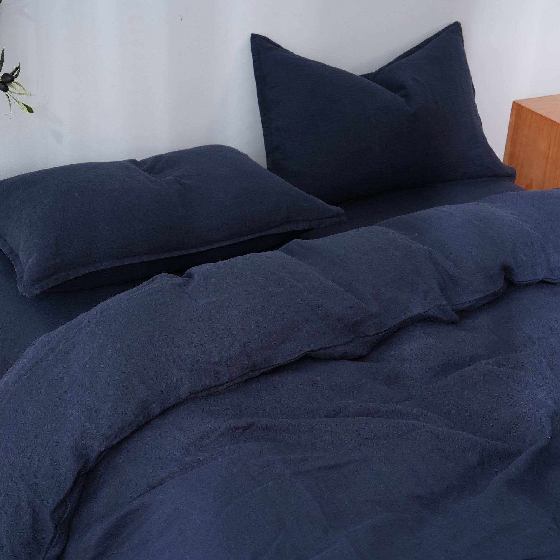Linen Duvet Cover + Pillowcases - Ocean
