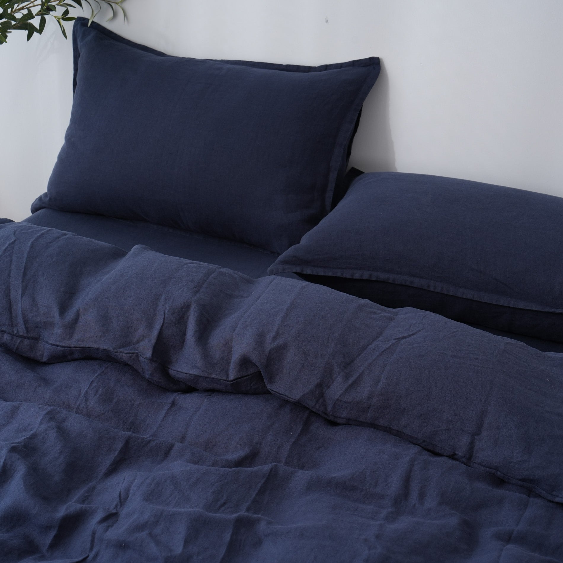 Linen Duvet Cover + Pillowcases - Ocean