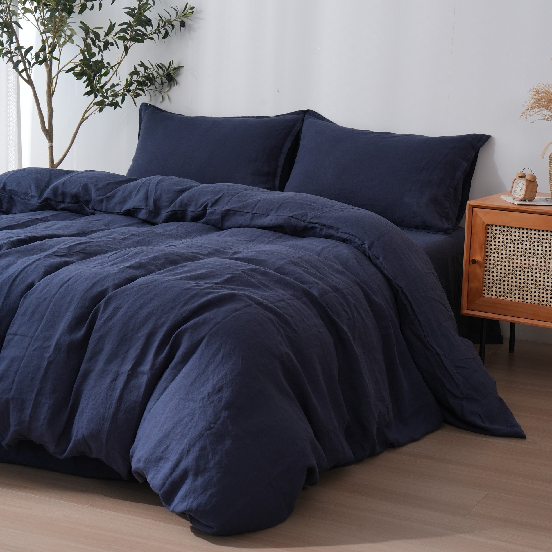 Linen Duvet Cover + Pillowcases - Ocean
