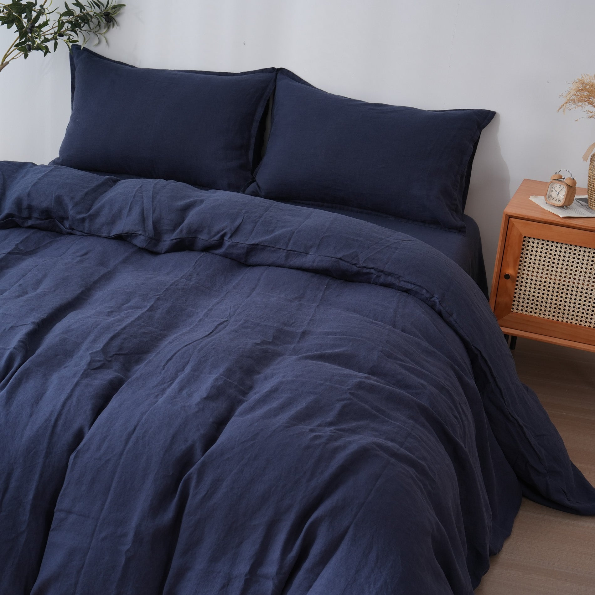 Linen Duvet Cover + Pillowcases - Ocean