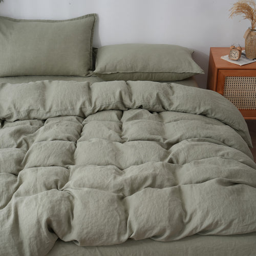 FERN - Duvet Cover + Pillow Cases | 100% French Flax Linen