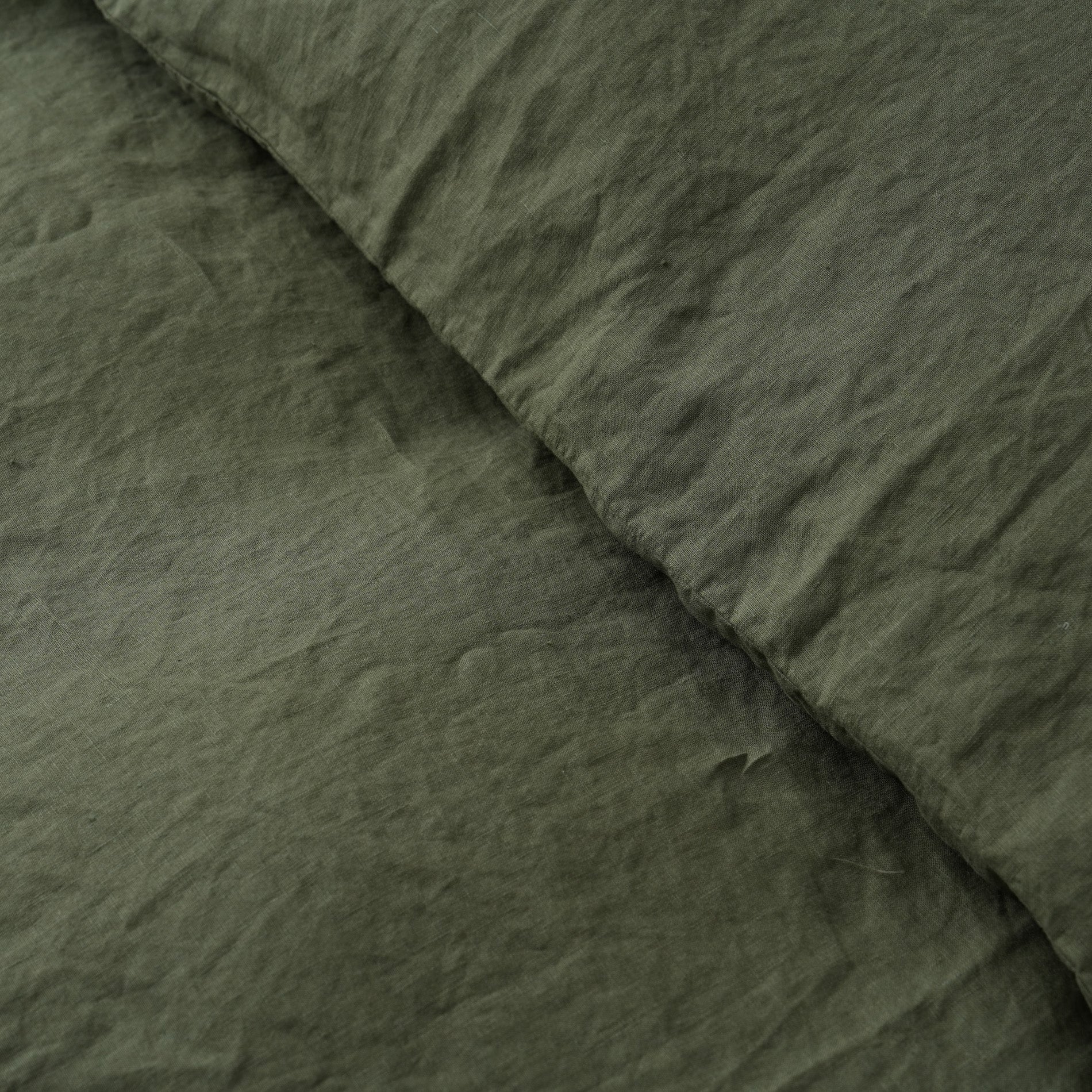 Linen Duvet Cover + Pillowcases - Forest