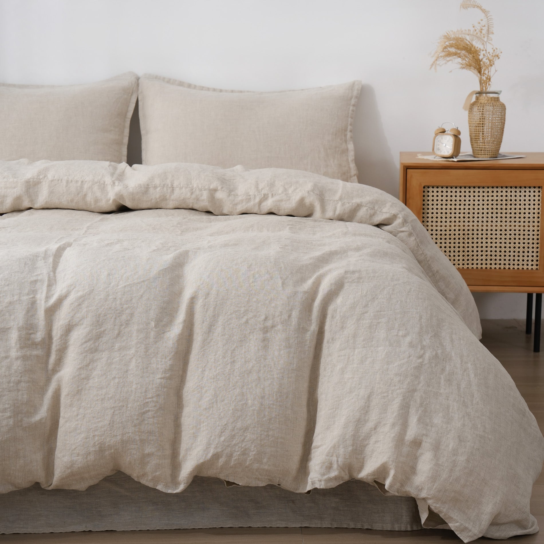 Linen Duvet Cover + Pillowcases - Sand