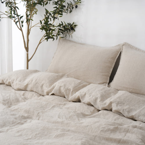 SAND - Duvet Cover + Pillow Cases | 100% French Flax Linen