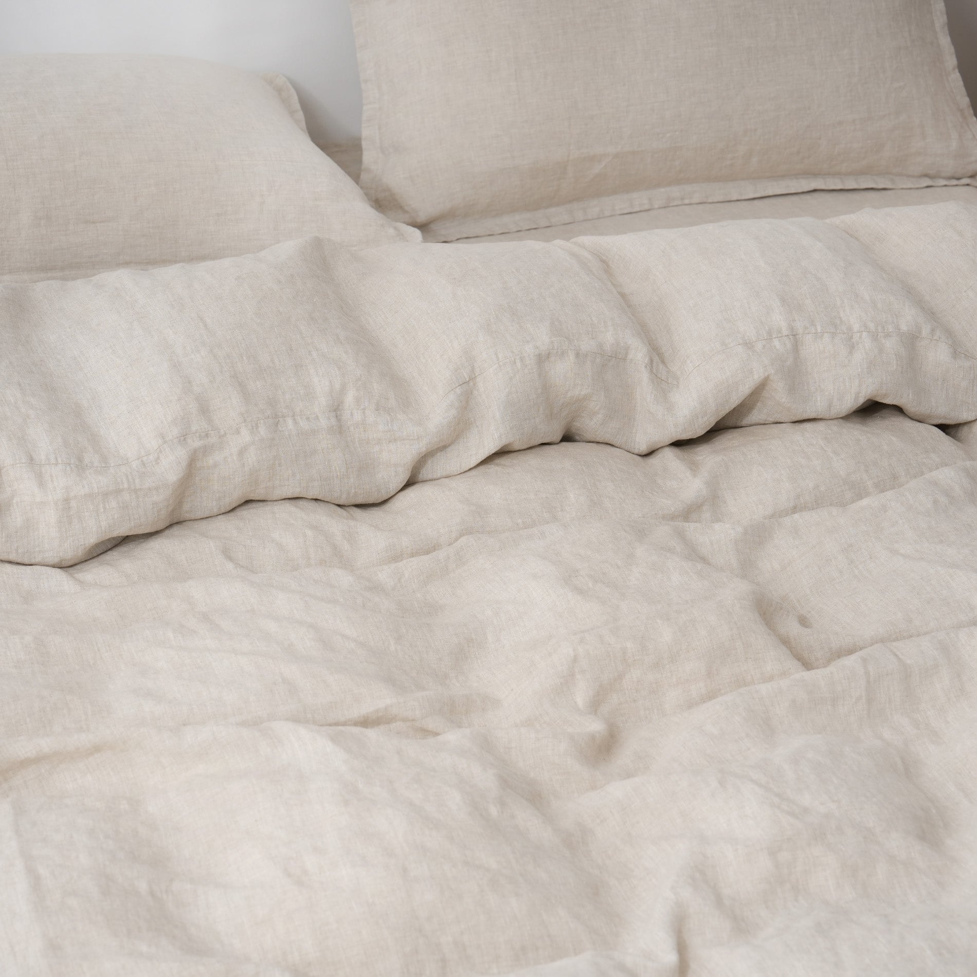 Linen Duvet Cover + Pillowcases - Sand