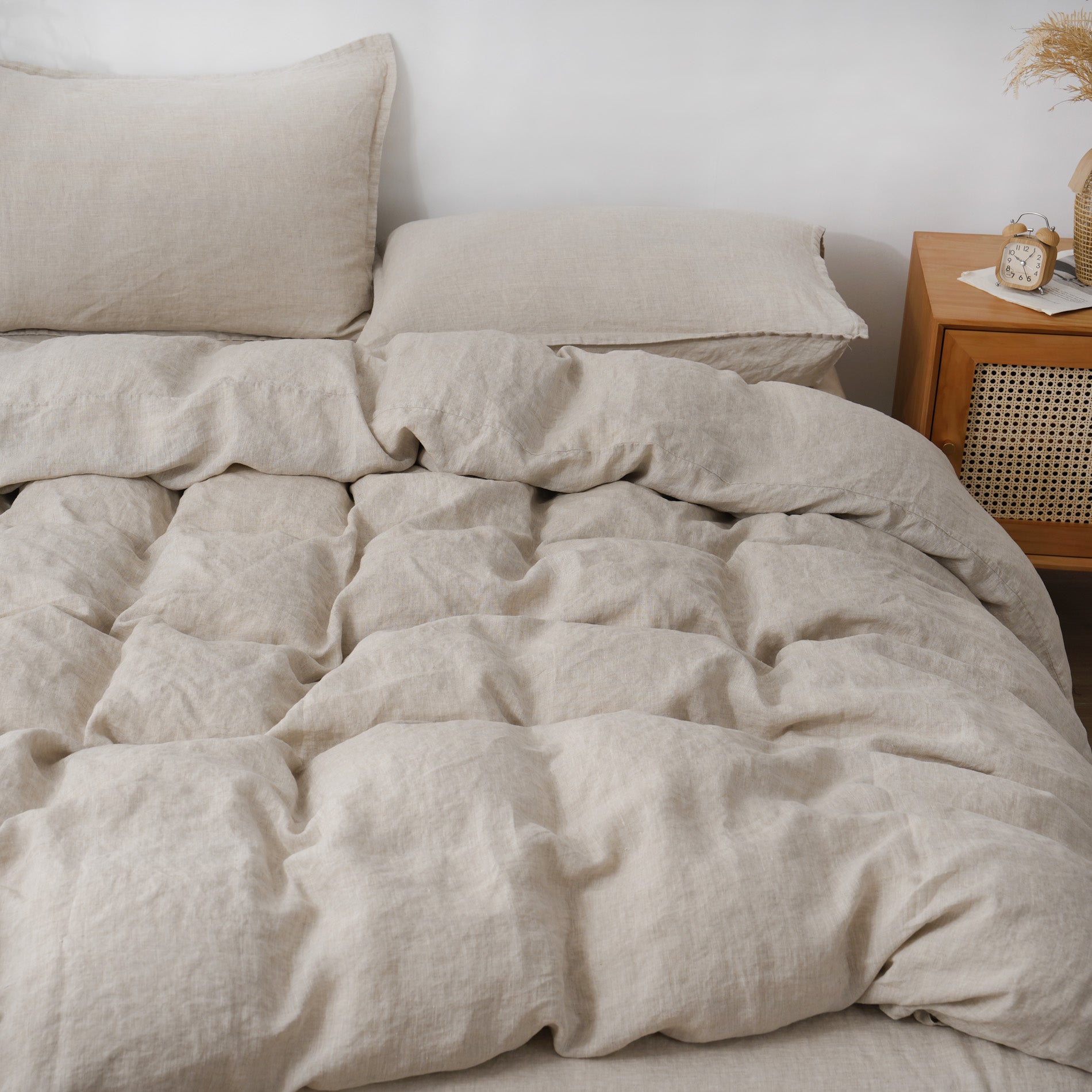 Linen Duvet Cover + Pillowcases - Sand