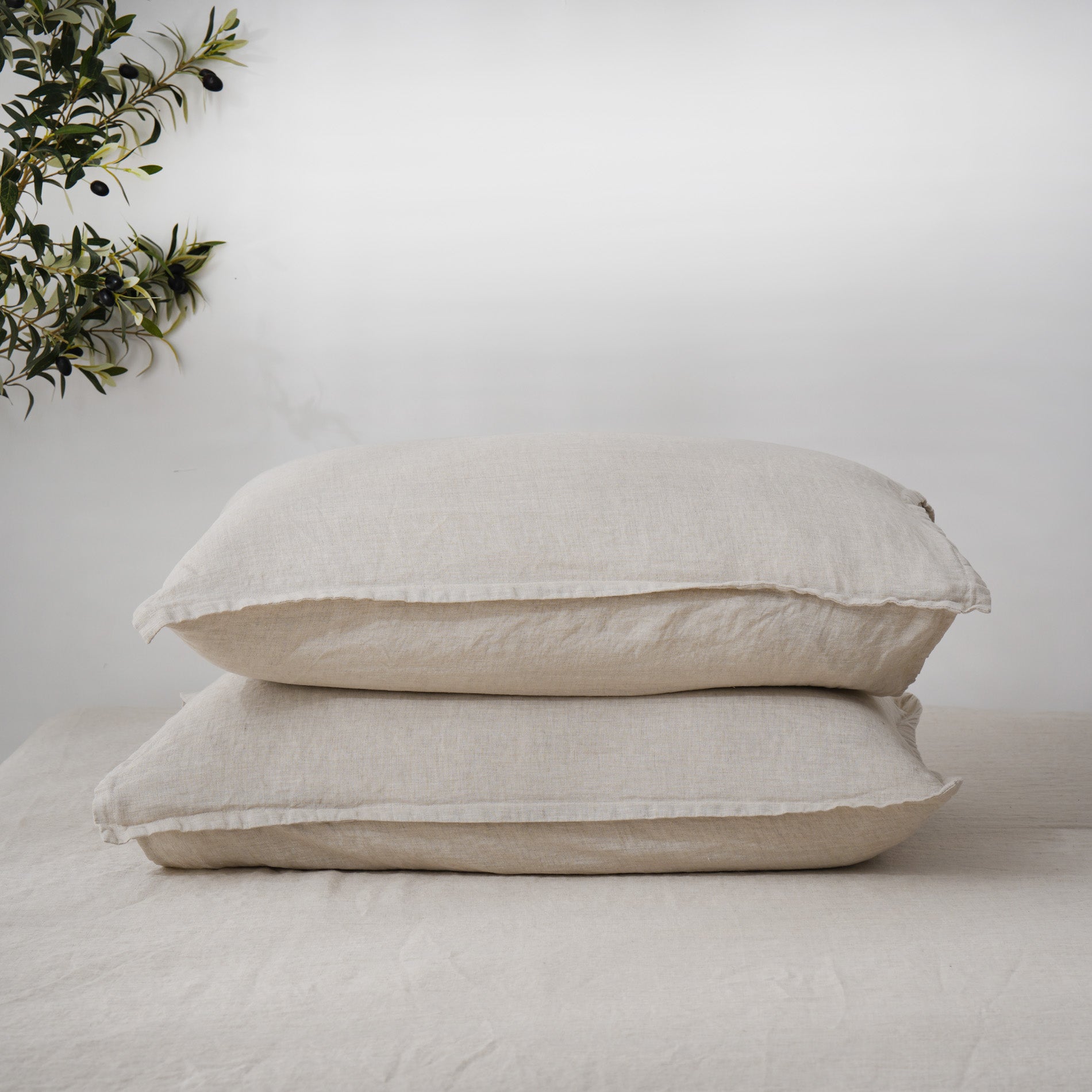 Linen Duvet Cover + Pillowcases - Sand