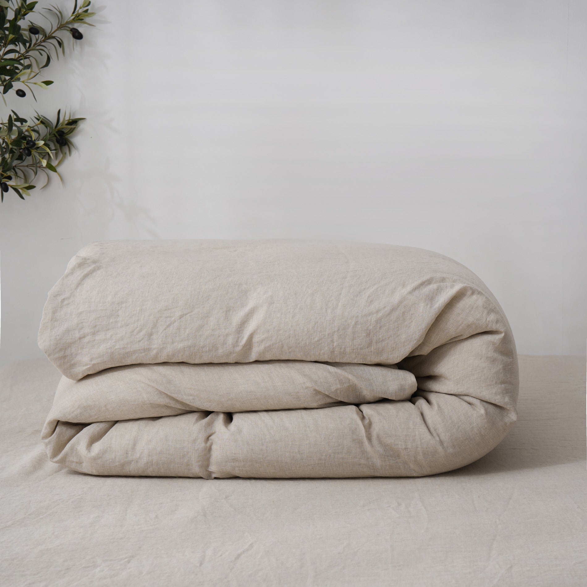 Linen Duvet Cover + Pillowcases - Sand