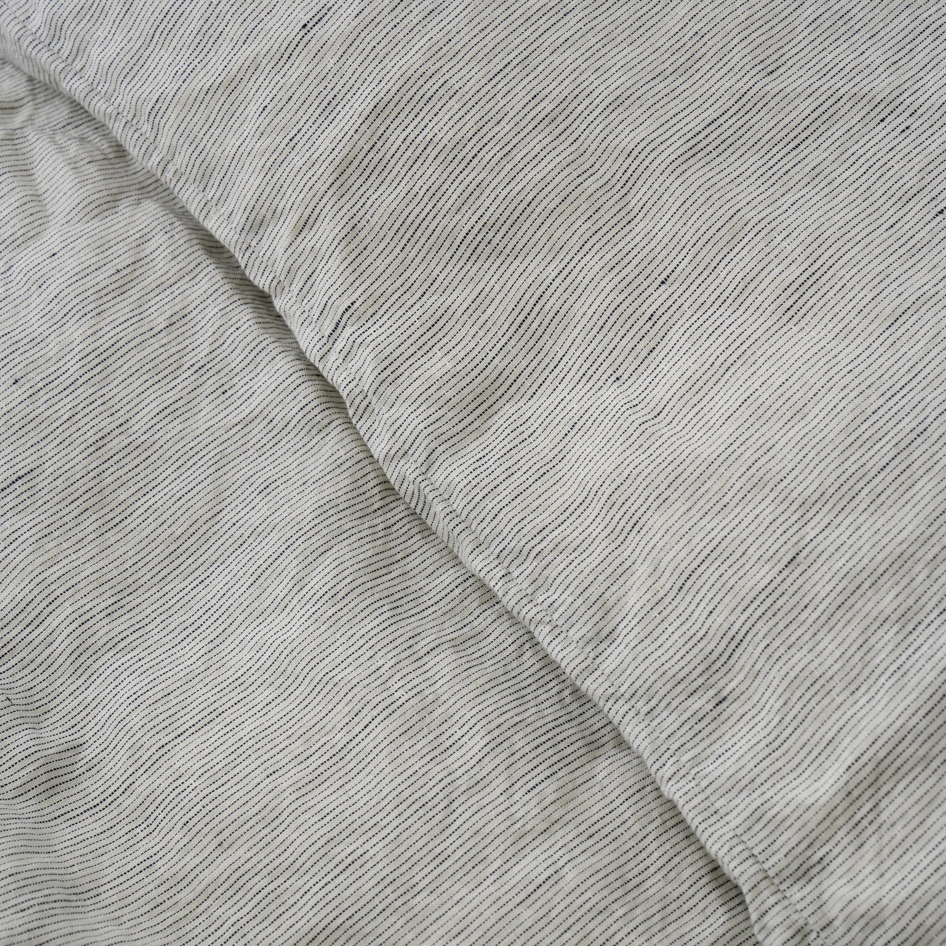 Linen Duvet Cover + Pillowcases - Pinstripe