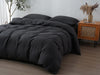 Linen Duvet Cover + Pillowcases - Charcoal