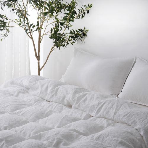 SNOW - Duvet Cover + Pillow Cases | 100% French Flax Linen