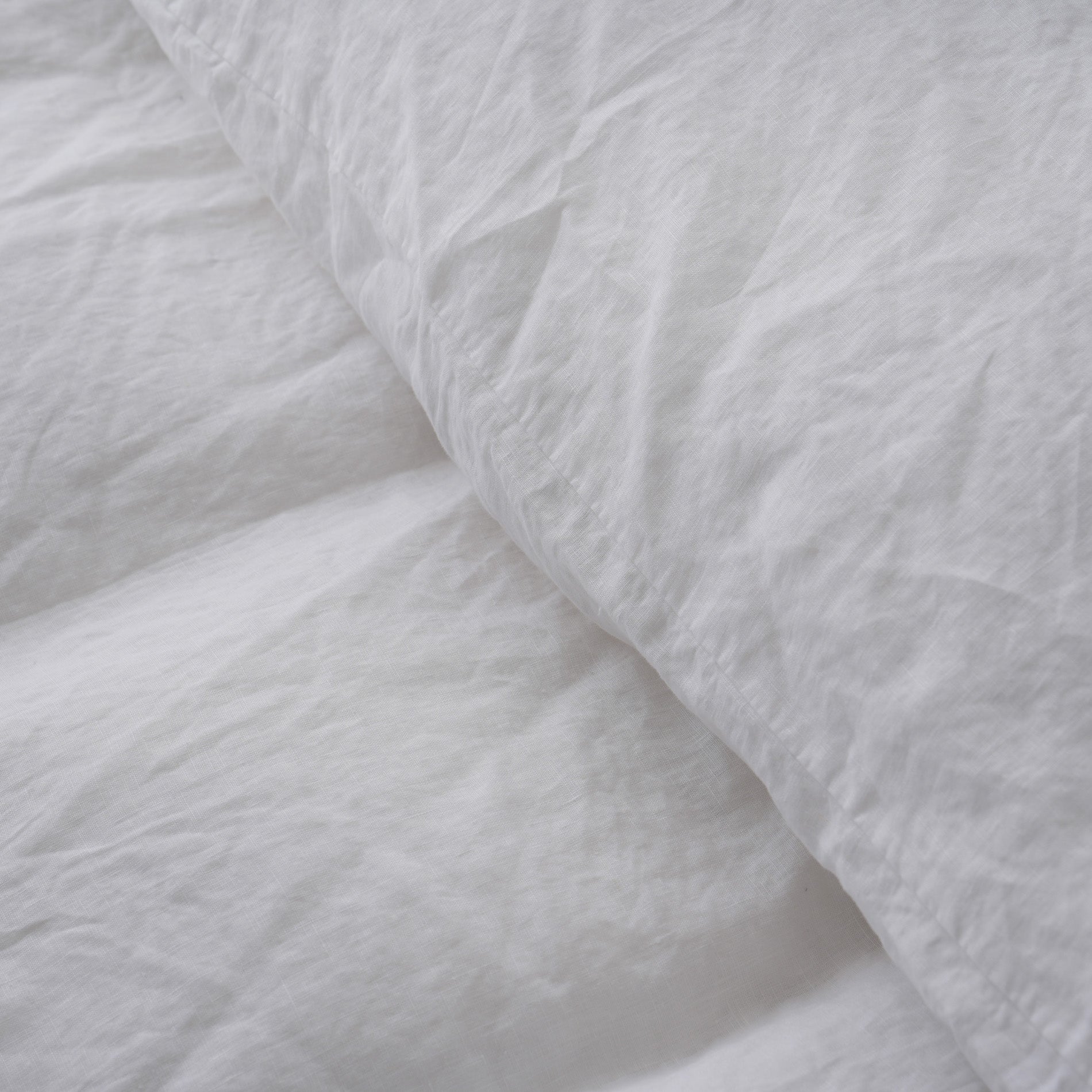 Linen Duvet Cover + Pillowcases - Snow