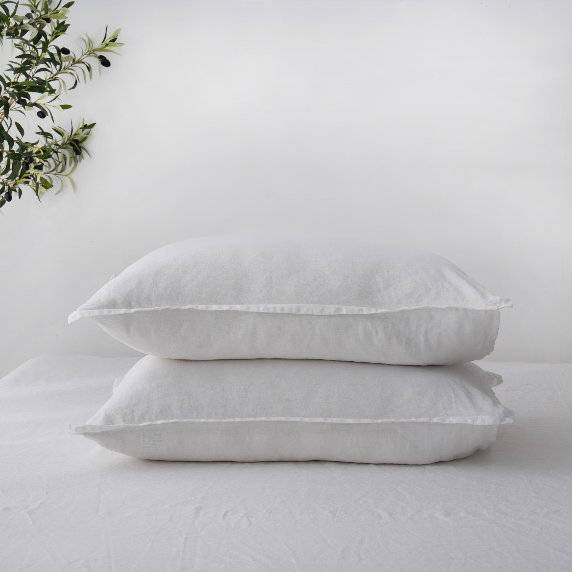 Linen Duvet Cover + Pillowcases - Snow