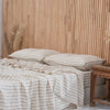 Linen Sheet Set - Sand Stripe