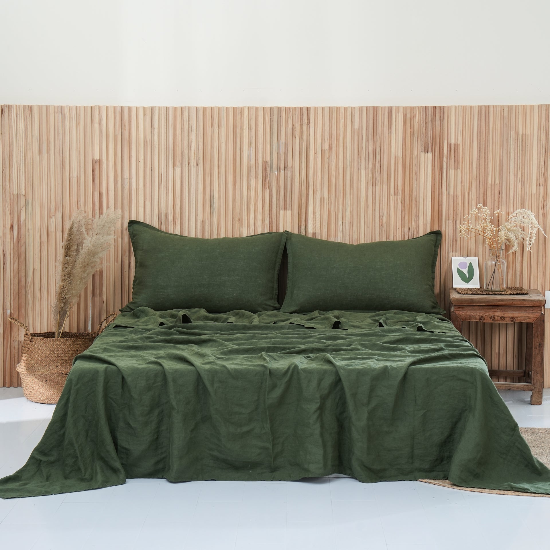 Linen Sheet Set - Forest