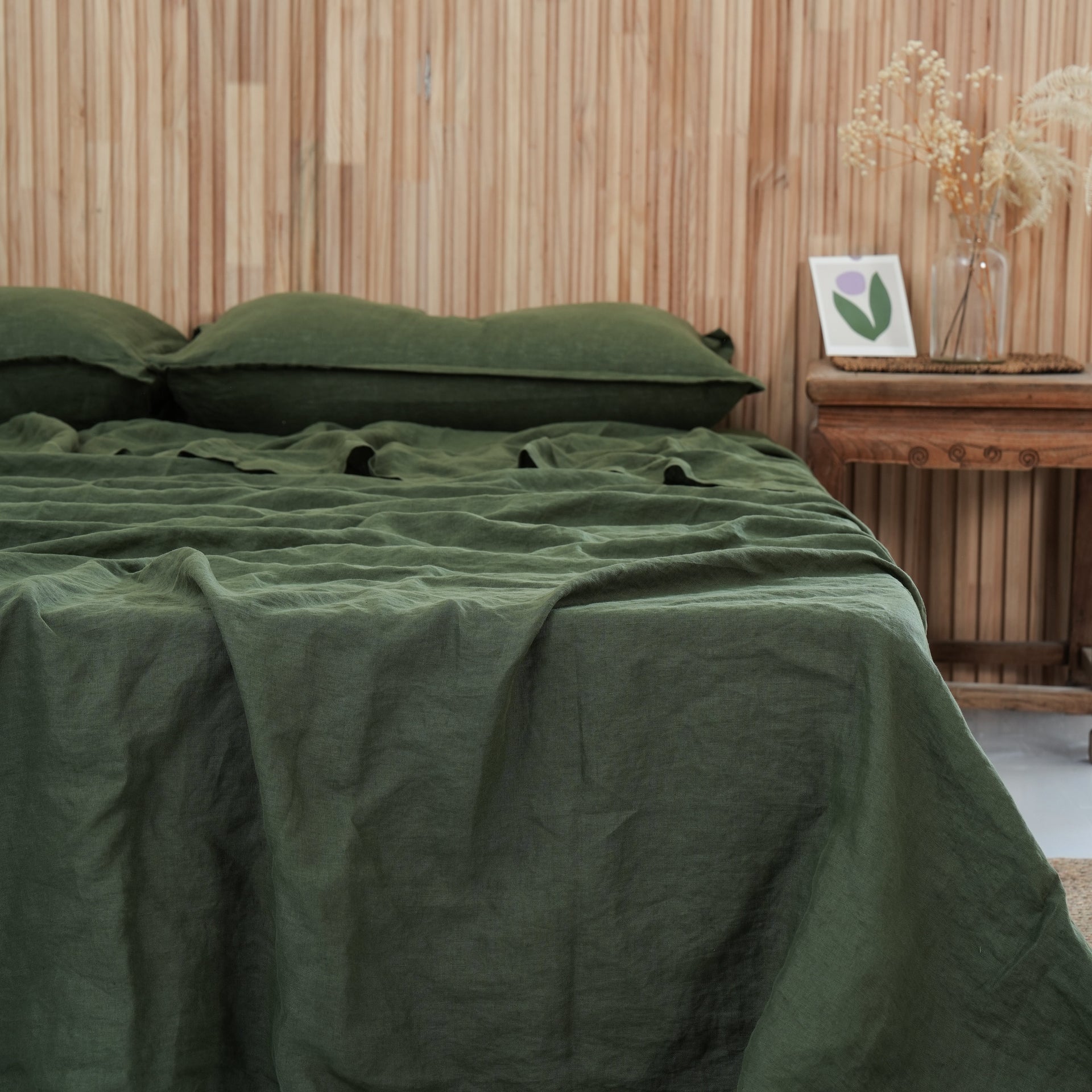 Linen Sheet Set - Forest