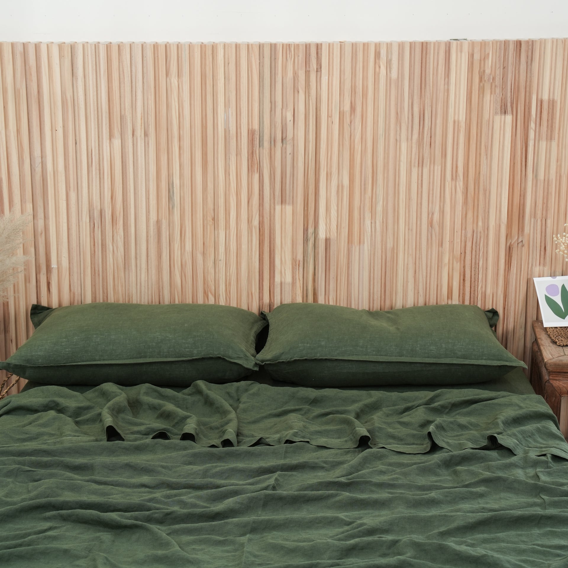 Linen Sheet Set - Forest