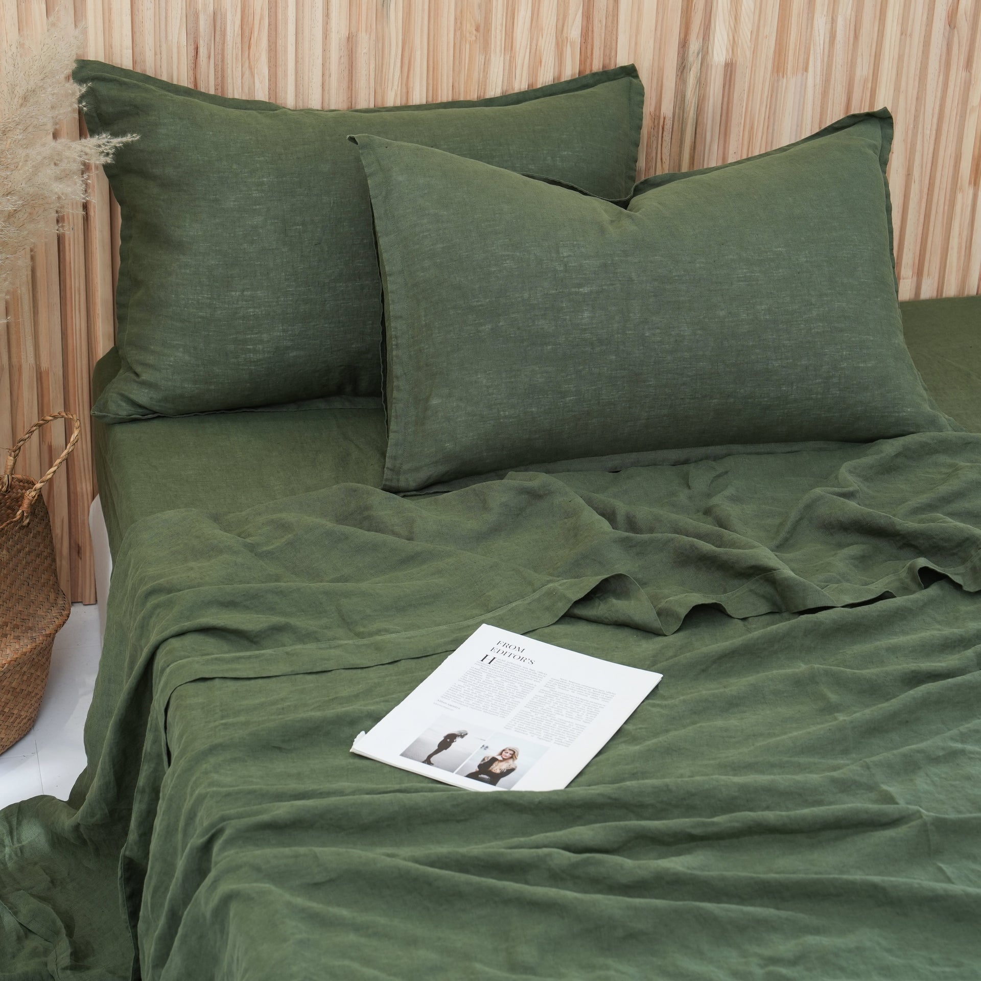 Linen Sheet Set - Forest