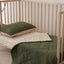 FOREST + SAND - Quilted Cot Blanket - 100% French Flax Linen