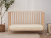 Linen Fitted Cot Sheet - Cloud