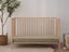 Fitted Linen Cot Sheet - FERN