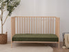 Linen Fitted Cot Sheet - Forest