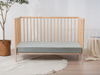 Linen Fitted Cot Sheet - Sage