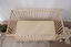 Fitted Linen Cot Sheet - SAND STRIPE