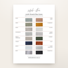 Sample of Linen Fabric Swatches