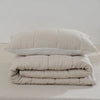 Quilted Linen Pillowcases (Set of Two)