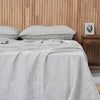 Linen Flat Sheet - Pinstripe
