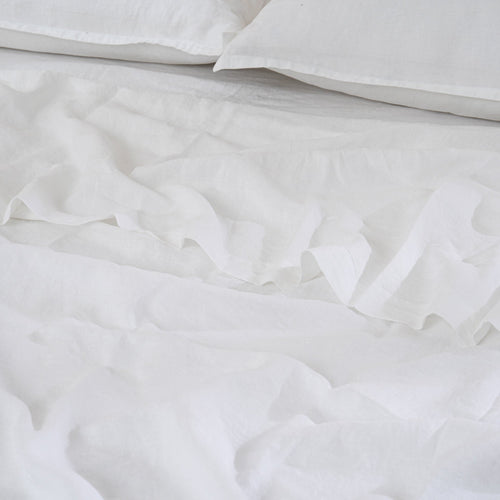 SNOW - Flat Sheet - 100% French Flax Linen