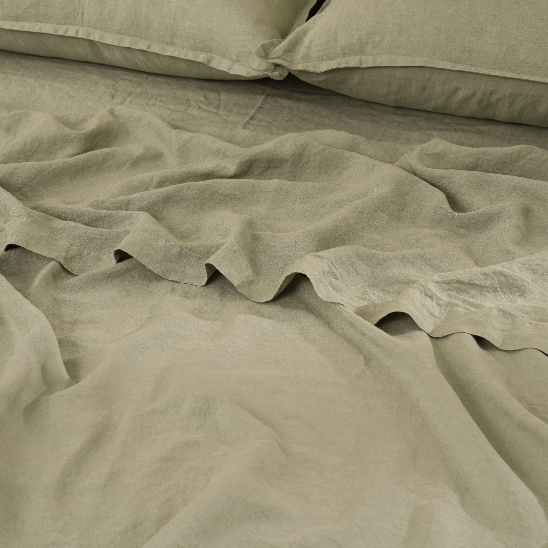 Linen Flat Sheet - Fern