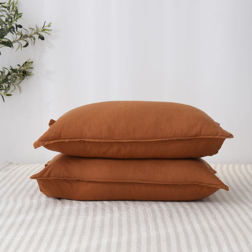 Pillow Cases - 100% French Flax Linen (Set of Two)
