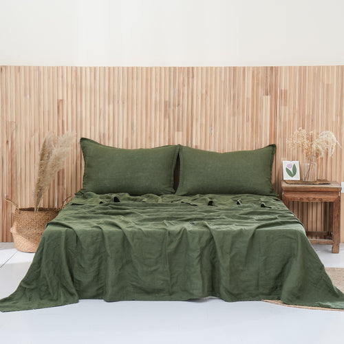 FOREST - Flat Sheet - 100% French Flax Linen