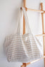 Linen Tote - GINGHAM - Selah + Stone