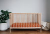 Linen Fitted Cot Sheet - Clay