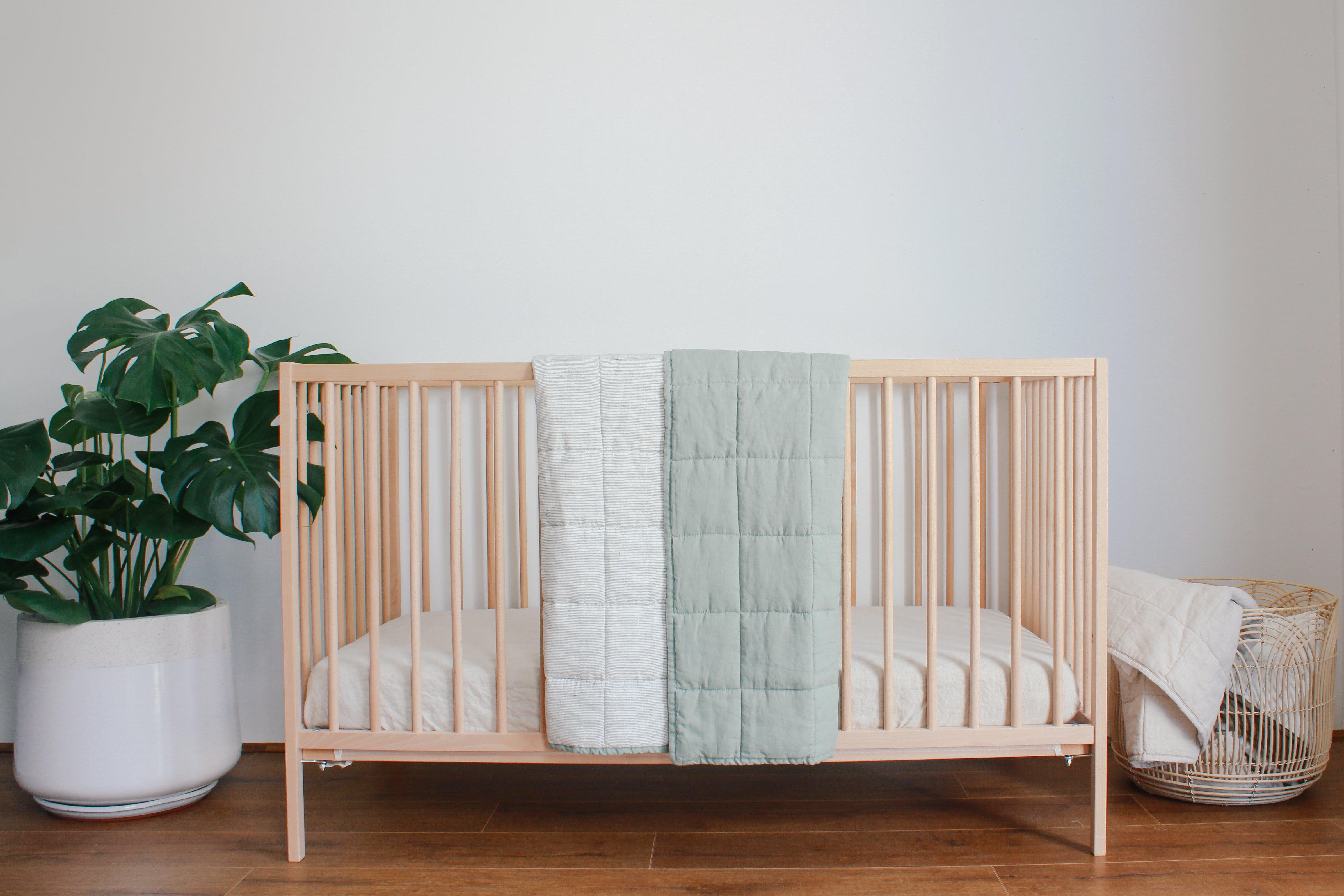 Flax linen hotsell baby bedding