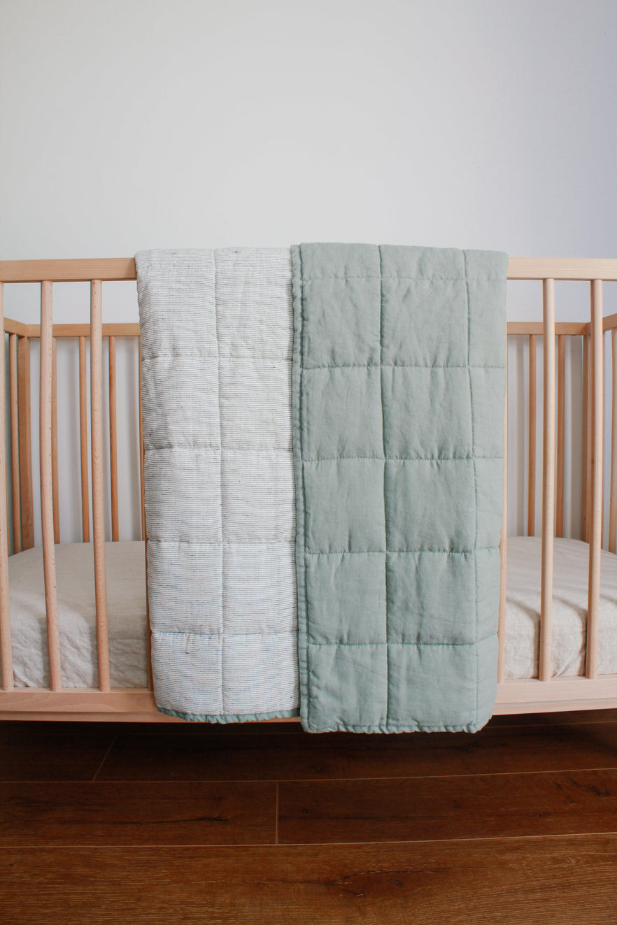 100% French Linen Baby Bedding