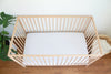 Linen Fitted Cot Sheet - Snow